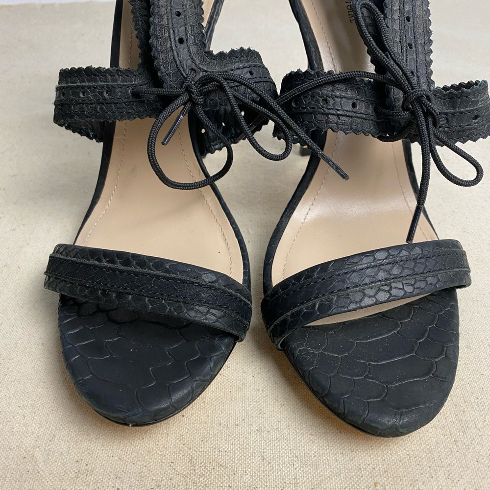 POUR LA VICTOIRE Lace Up Sandal Pumps Black - Picture 3 of 12